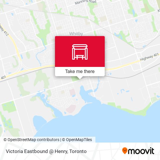 Victoria Eastbound @ Henry map