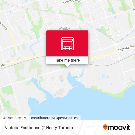 Victoria Eastbound @ Henry map