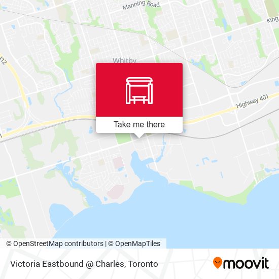 Victoria Eastbound @ Charles map