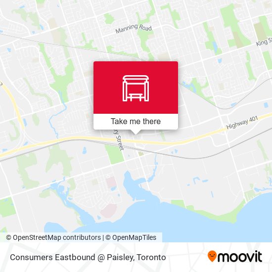 Consumers Eastbound @ Paisley map