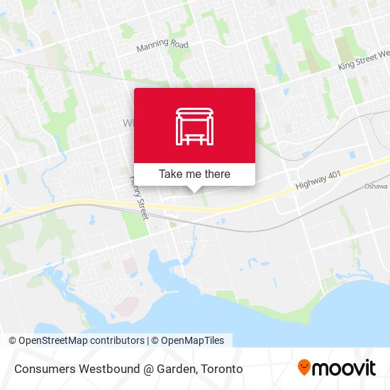 Consumers Westbound @ Garden map