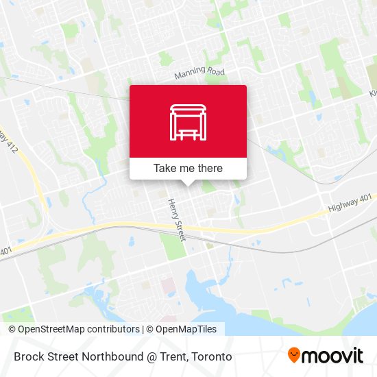 Brock Street Northbound @ Trent plan