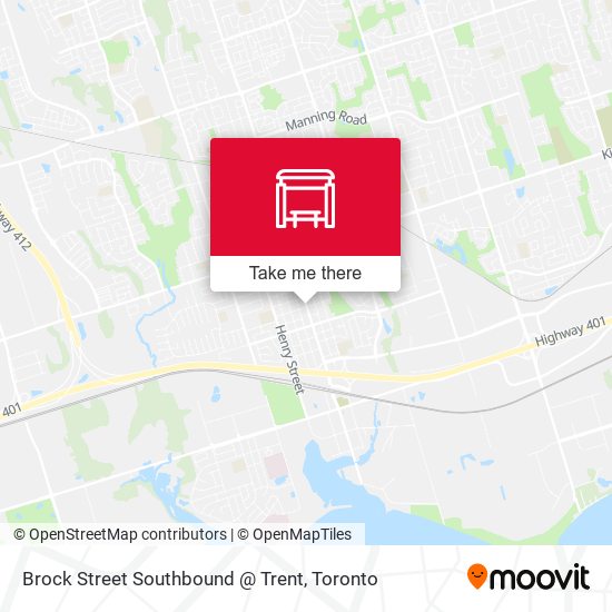 Brock Street Southbound @ Trent map