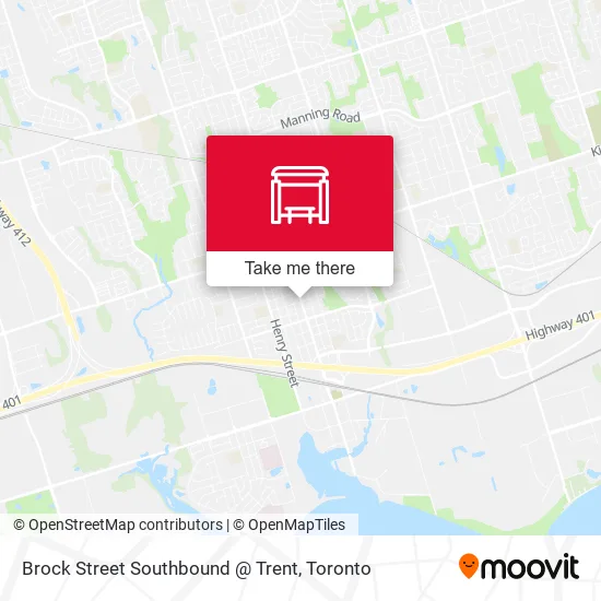 Brock Street Southbound @ Trent map