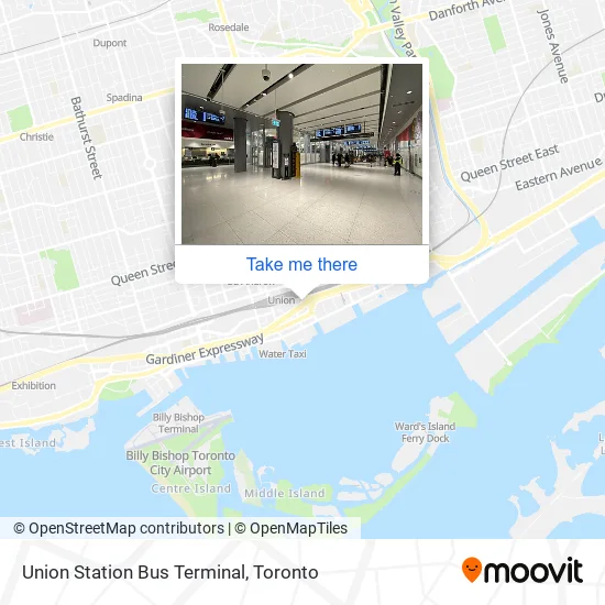 Union Station Bus Terminal map