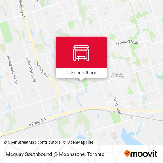 Mcquay Southbound @ Moonstone map