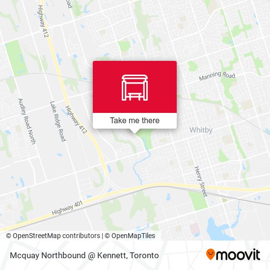 Mcquay Northbound @ Kennett map