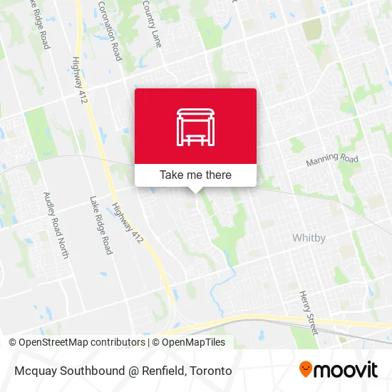Mcquay Southbound @ Renfield map