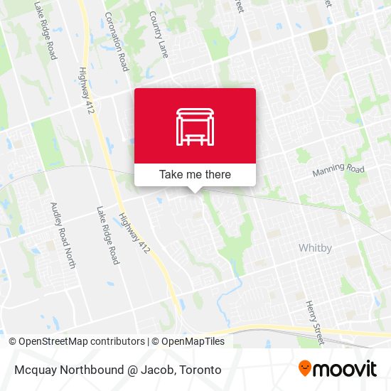 Mcquay Northbound @ Jacob map