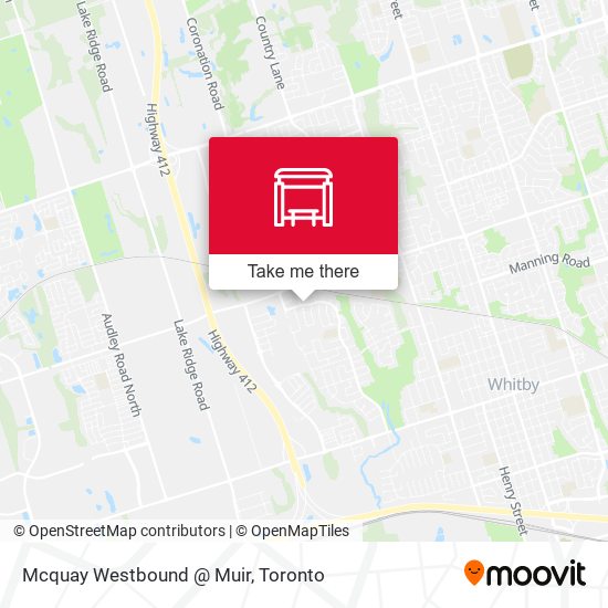 Mcquay Westbound @ Muir map