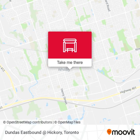Dundas Eastbound @ Hickory plan