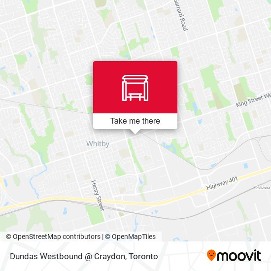 Dundas Westbound @ Craydon map