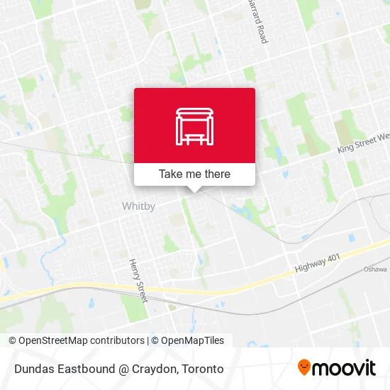 Dundas Eastbound @ Craydon map