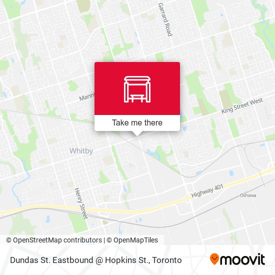 Dundas St. Eastbound @ Hopkins St. plan
