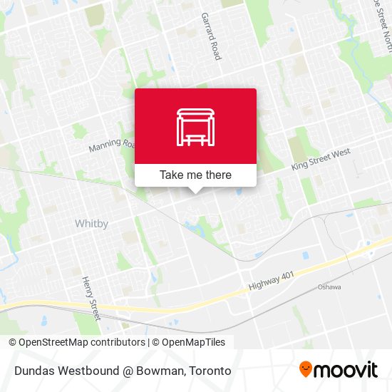 Dundas Westbound @ Bowman map