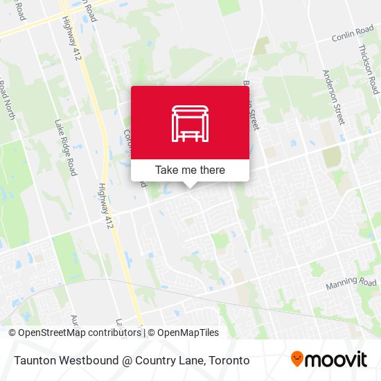 Taunton Westbound @ Country Lane plan