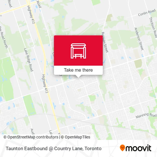 Taunton Eastbound @ Country Lane map