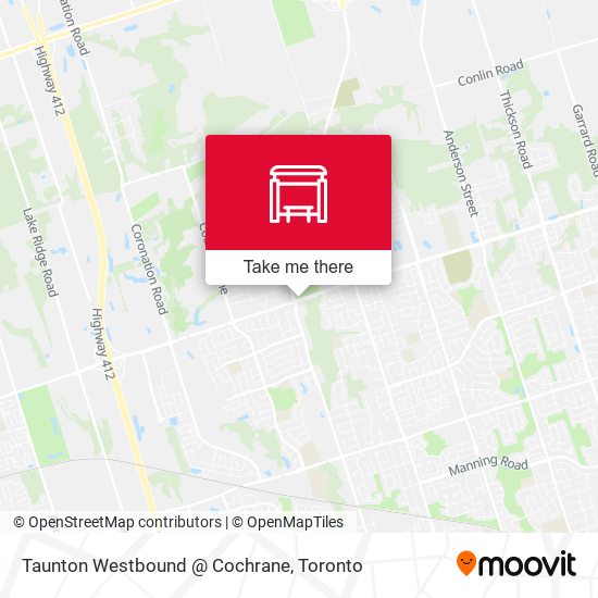 Taunton Westbound @ Cochrane plan