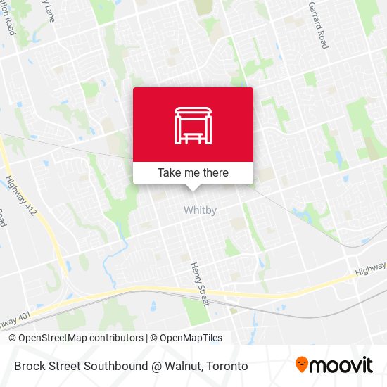 Brock Street Southbound @ Walnut map