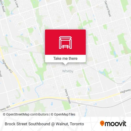Brock Street Southbound @ Walnut map