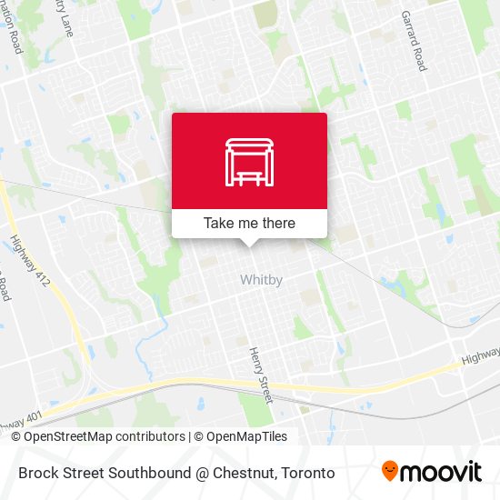 Brock Street Southbound @ Chestnut map