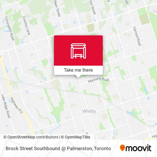 Brock Street Southbound @ Palmerston plan