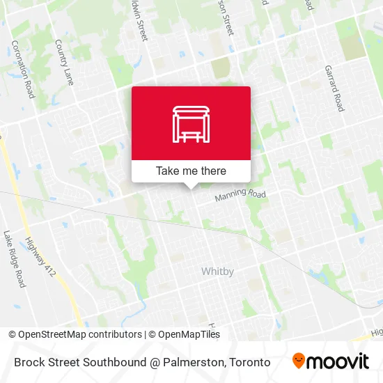 Brock Street Southbound @ Palmerston map