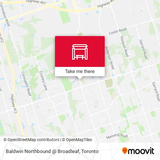 Baldwin Northbound @ Broadleaf plan
