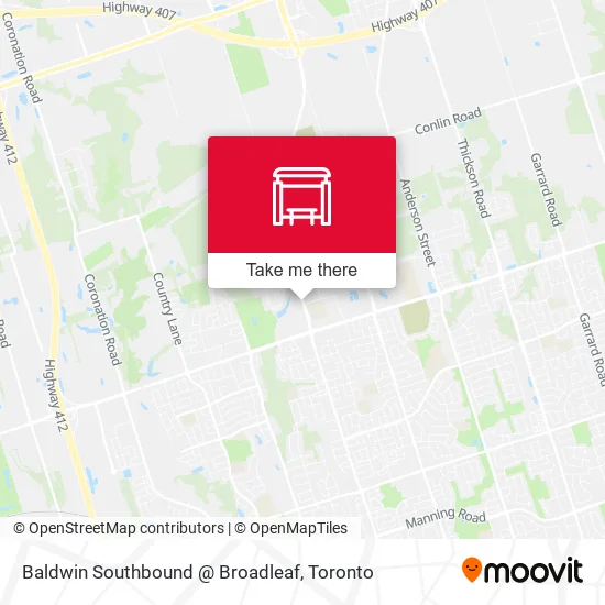 Baldwin Southbound @ Broadleaf map