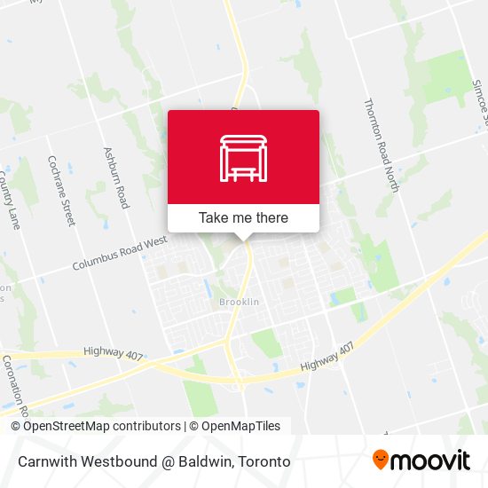 Carnwith Westbound @ Baldwin map