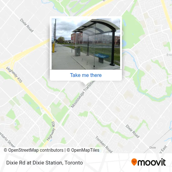 Dixie Rd at Dixie Station map