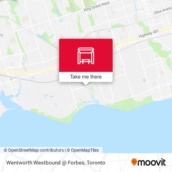 Wentworth Westbound @ Forbes map