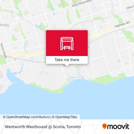 Wentworth Westbound @ Scotia map