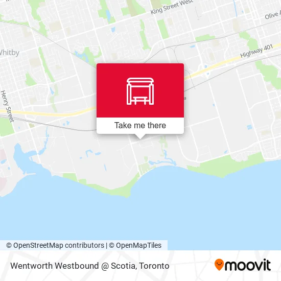 Wentworth Westbound @ Scotia map