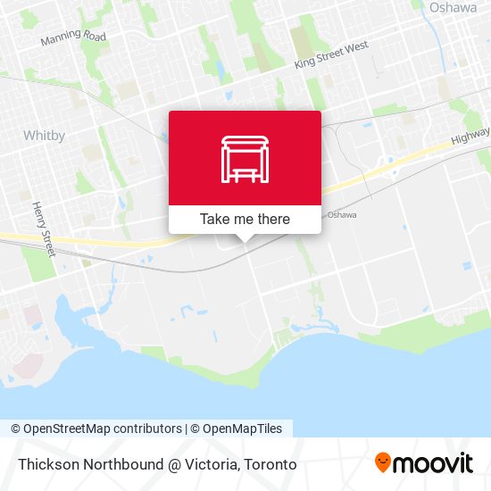 Thickson Northbound @ Victoria plan