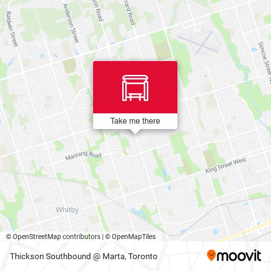 Thickson Southbound @ Marta map