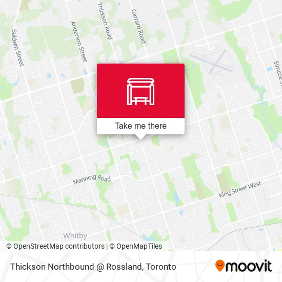Thickson Northbound @ Rossland map