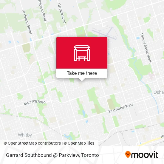 Garrard Southbound @ Parkview map