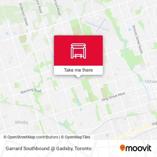 Garrard Southbound @ Gadsby map