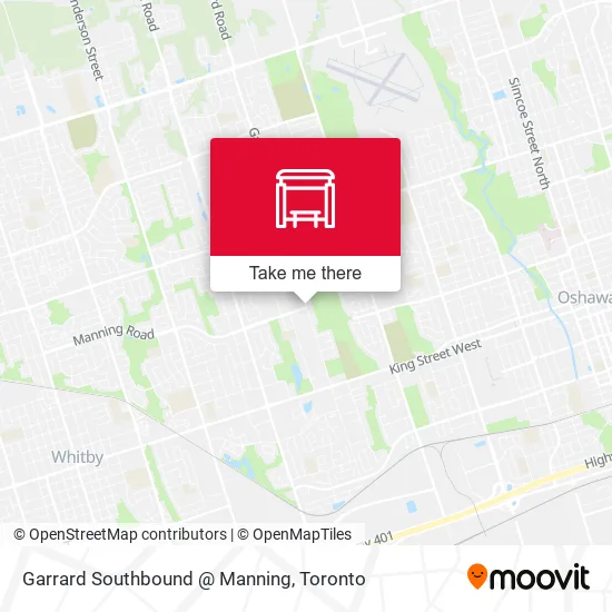 Garrard Southbound @ Manning map