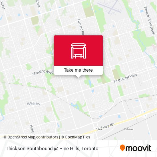 Thickson Southbound @ Pine Hills plan