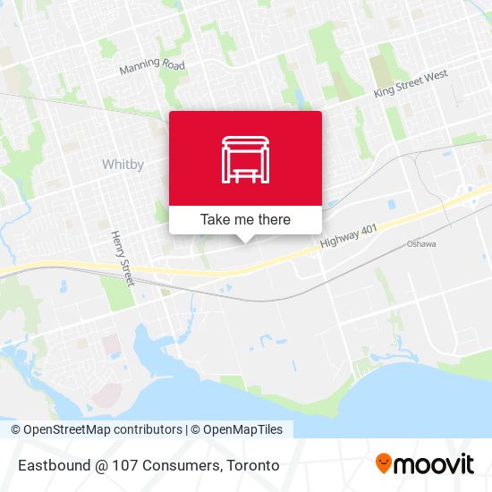 Eastbound @ 107 Consumers map