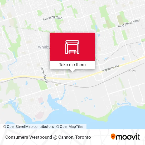 Consumers Westbound @ Cannon map