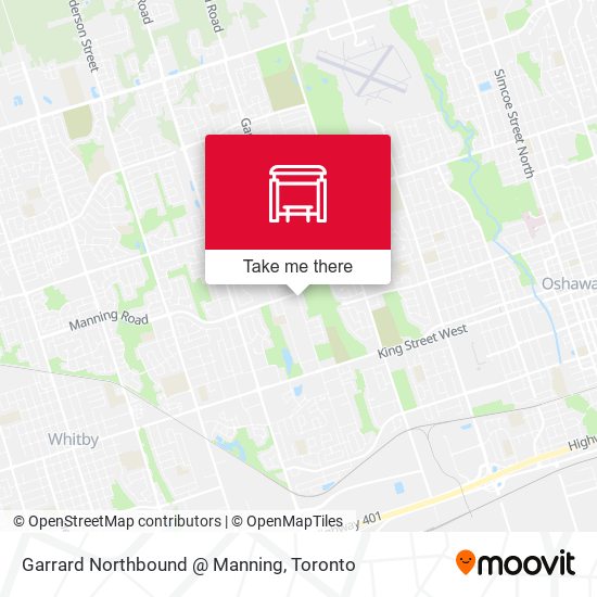Garrard Northbound @ Manning map