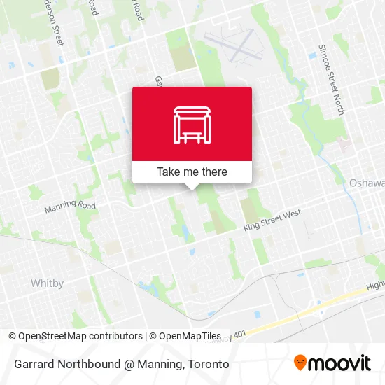 Garrard Northbound @ Manning map