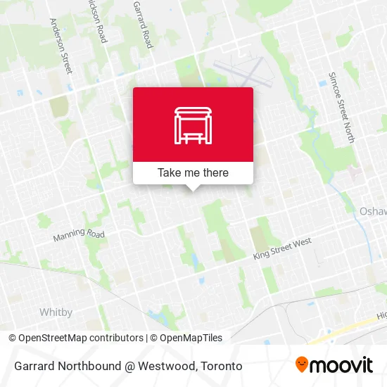Garrard Northbound @ Westwood map