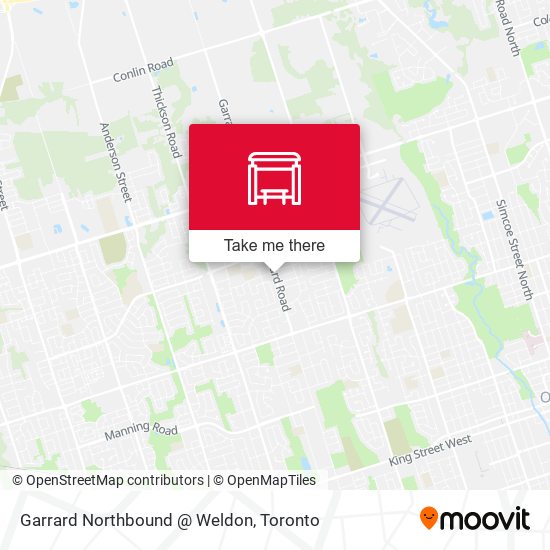 Garrard Northbound @ Weldon map