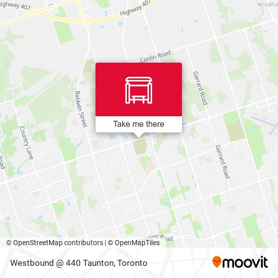 Westbound @ 440 Taunton map