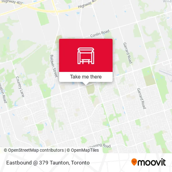 Eastbound @ 379 Taunton map