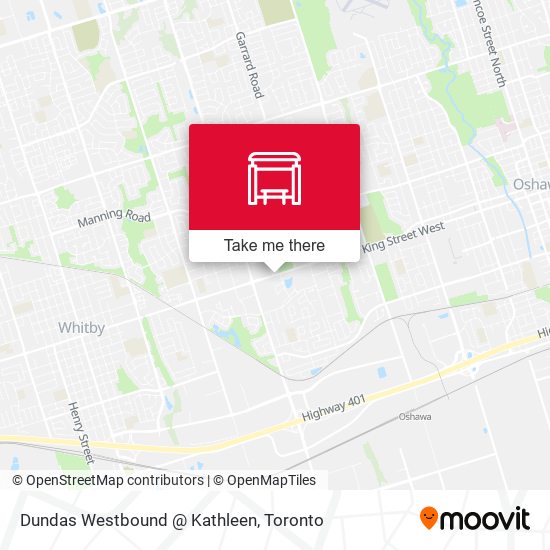 Dundas Westbound @ Kathleen map